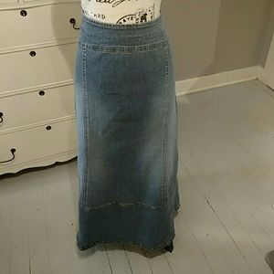 Denim Maxi Skirt